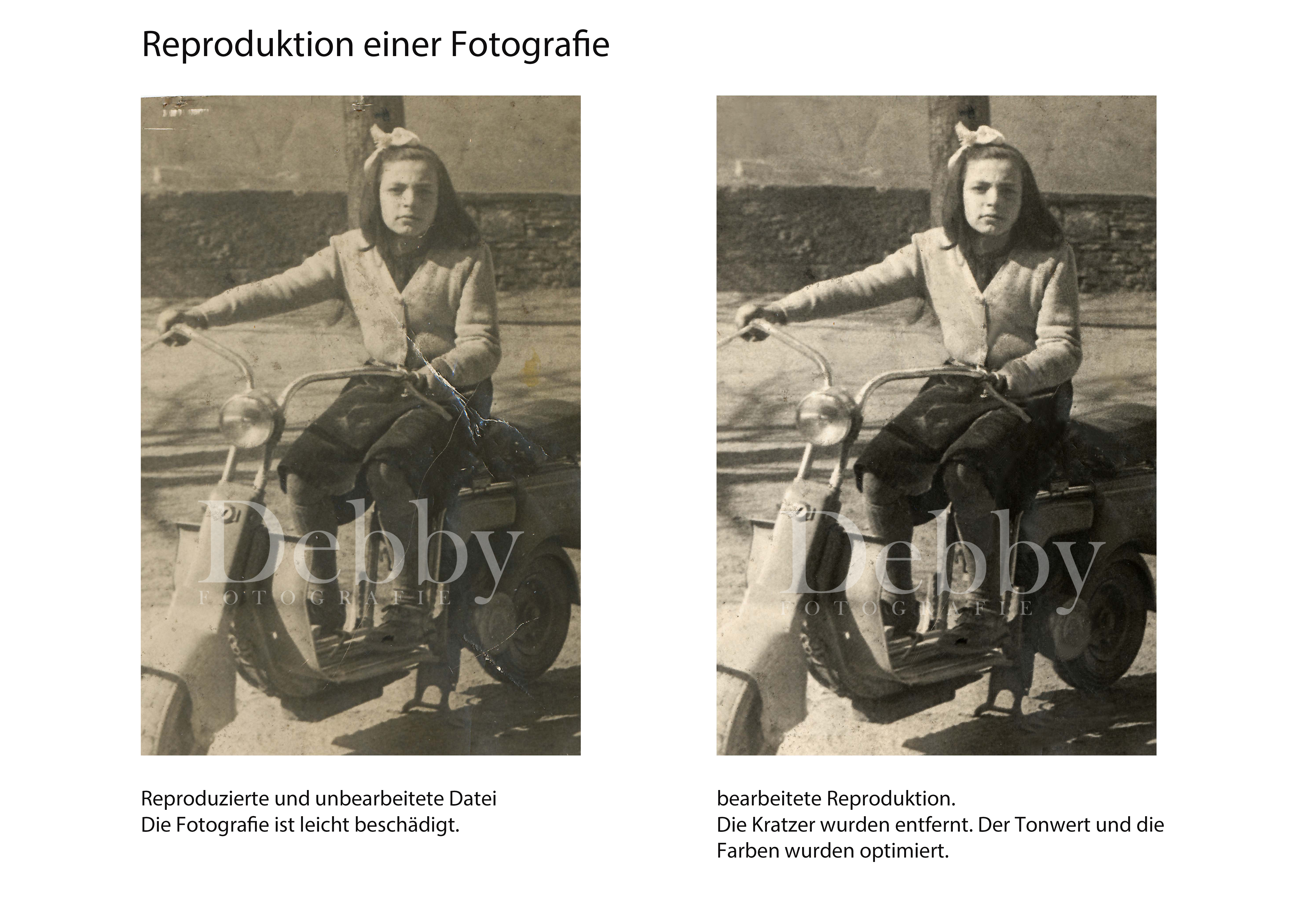 Digitalisierung von Papierabzügen mit Bearbeitung