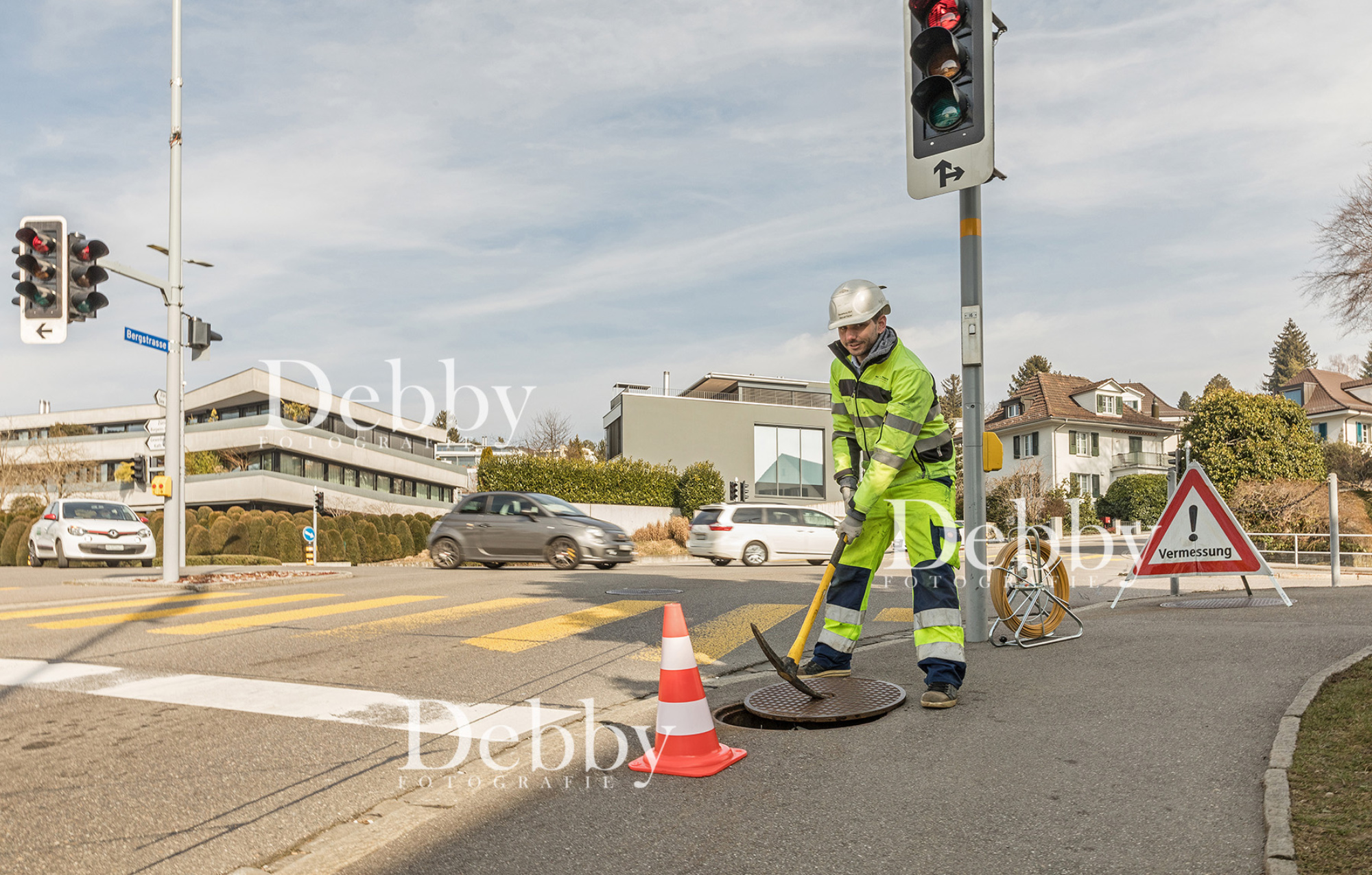 Fotografien während der Arbeit