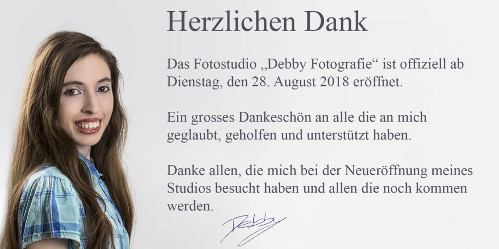Herzlichen Dank Debby Fotografie