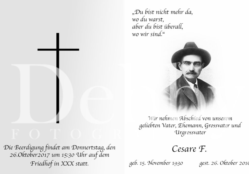 Todesanzeigen Todesanzeigen